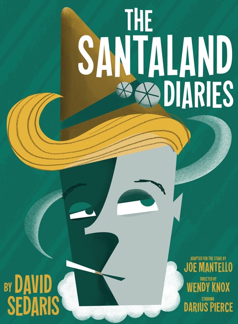 The Santaland Diaries art and photos.